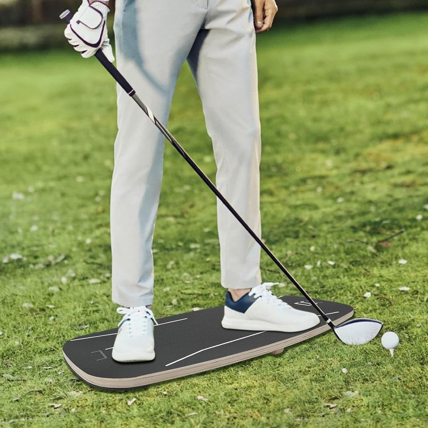 Golf Pressure Plate Swing Trainer Balance Board 16mm Anti Slip