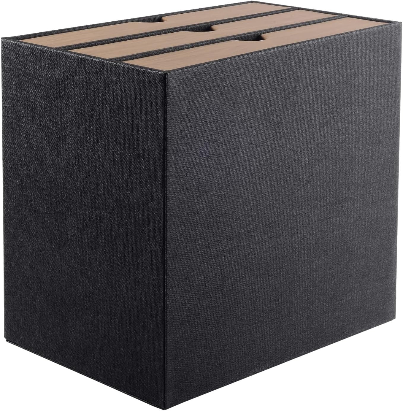 Luxury PU Leather Desk Organizer 3 Drawers Desktop File Holder Storage Box