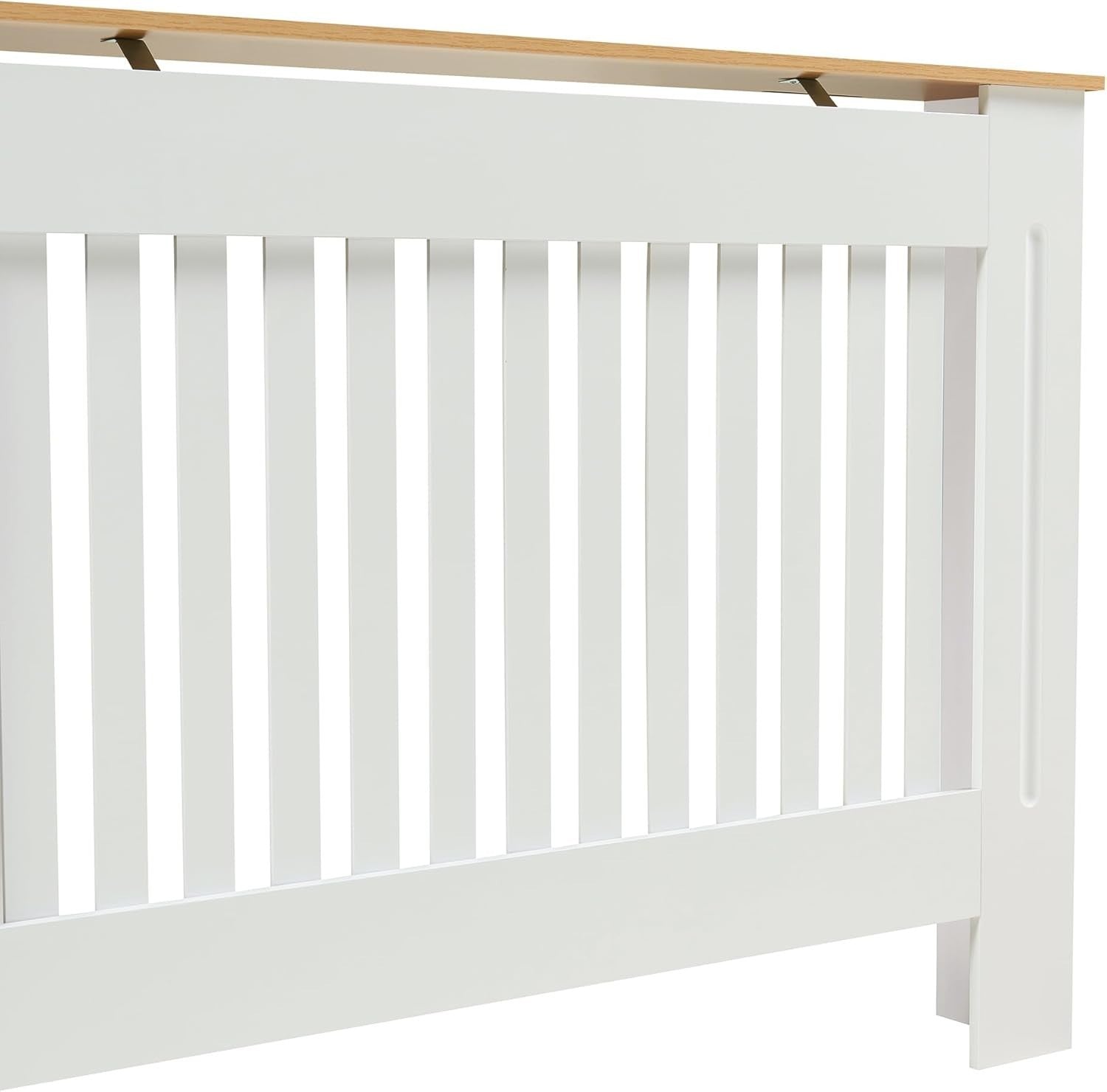 Radiator Cover White Wood Cabinet XL | Traditional Grill Design MDF Top