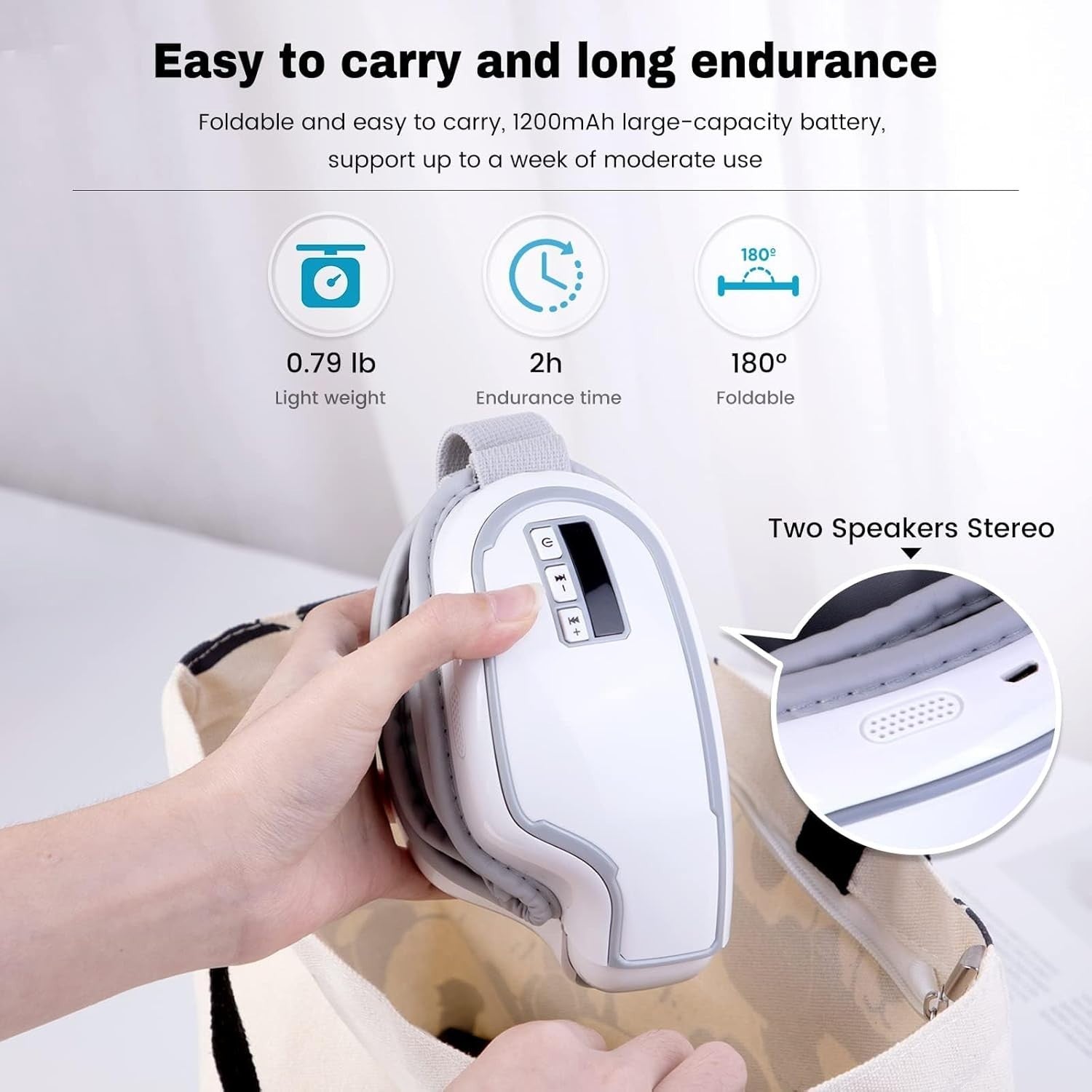 Heated Eye Massager Air Compression FSA HSA Eligible Mask