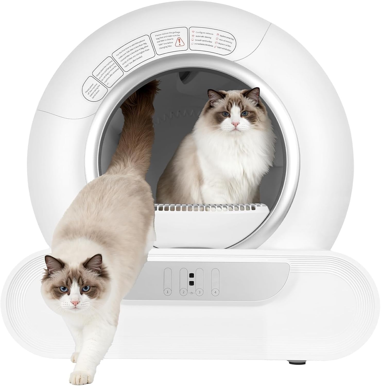 Self Cleaning Cat Litter Box App Control Auto Odor Removal Smart XL