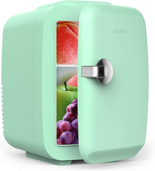 Mini Fridge 4L Portable Cooler & Warmer AC/DC Compact Quiet Green
