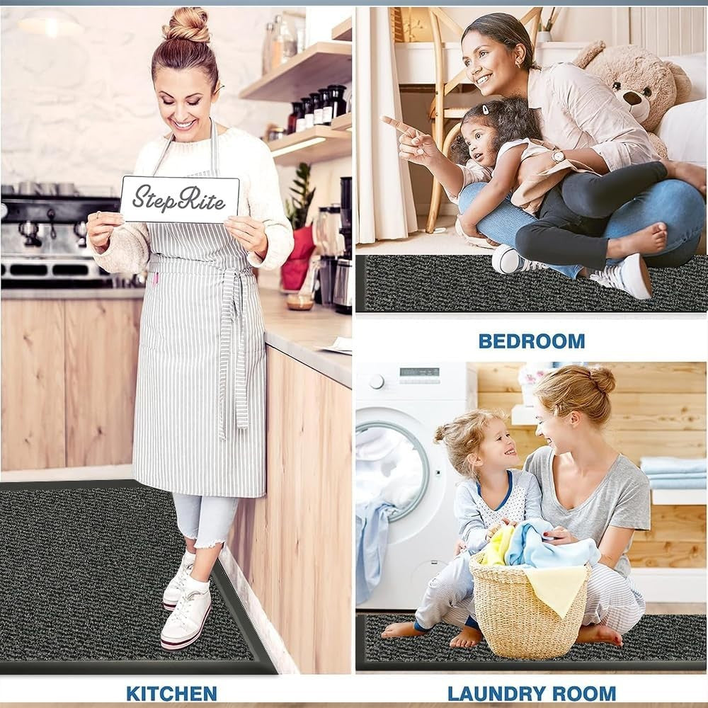 Small Waterproof Door Mat 40x60cm Non Slip Indoor Outdoor Entrance Floor Rug