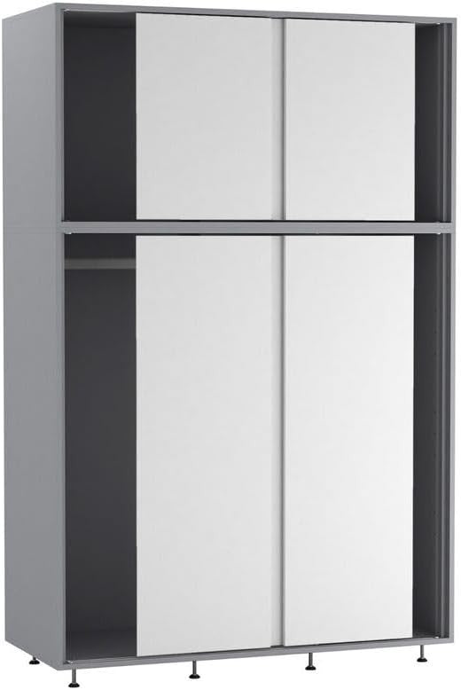 6-Door Sliding Wardrobe White Doors | Spacious Modern Bedroom Storage