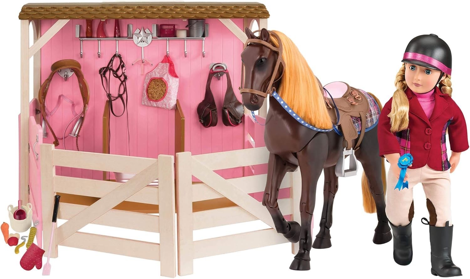18-Inch Equestrian Doll Horse Riding Outfit Storybook Accessories