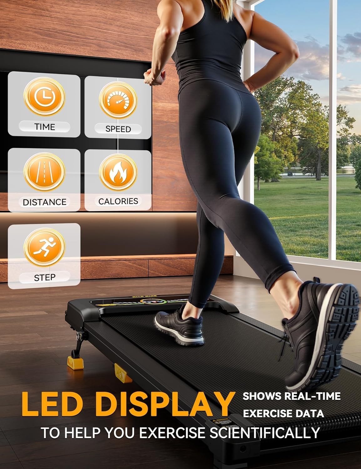 Compact Under Desk Treadmill 6km/h Incline Quiet Home Office Workout