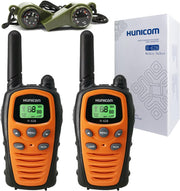 Long Range Walkie Talkies 5KM Two Way Radios + 3in1 Whistle Compass