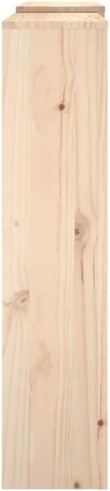 Radiator Cover Solid Wood 210x21x85cm Natural Finish | Slatted Design