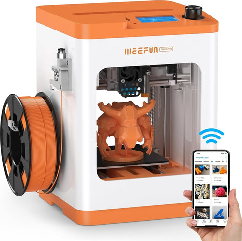 Mini 3D Printer WiFi Auto Leveling PEI Bed Silent DIY