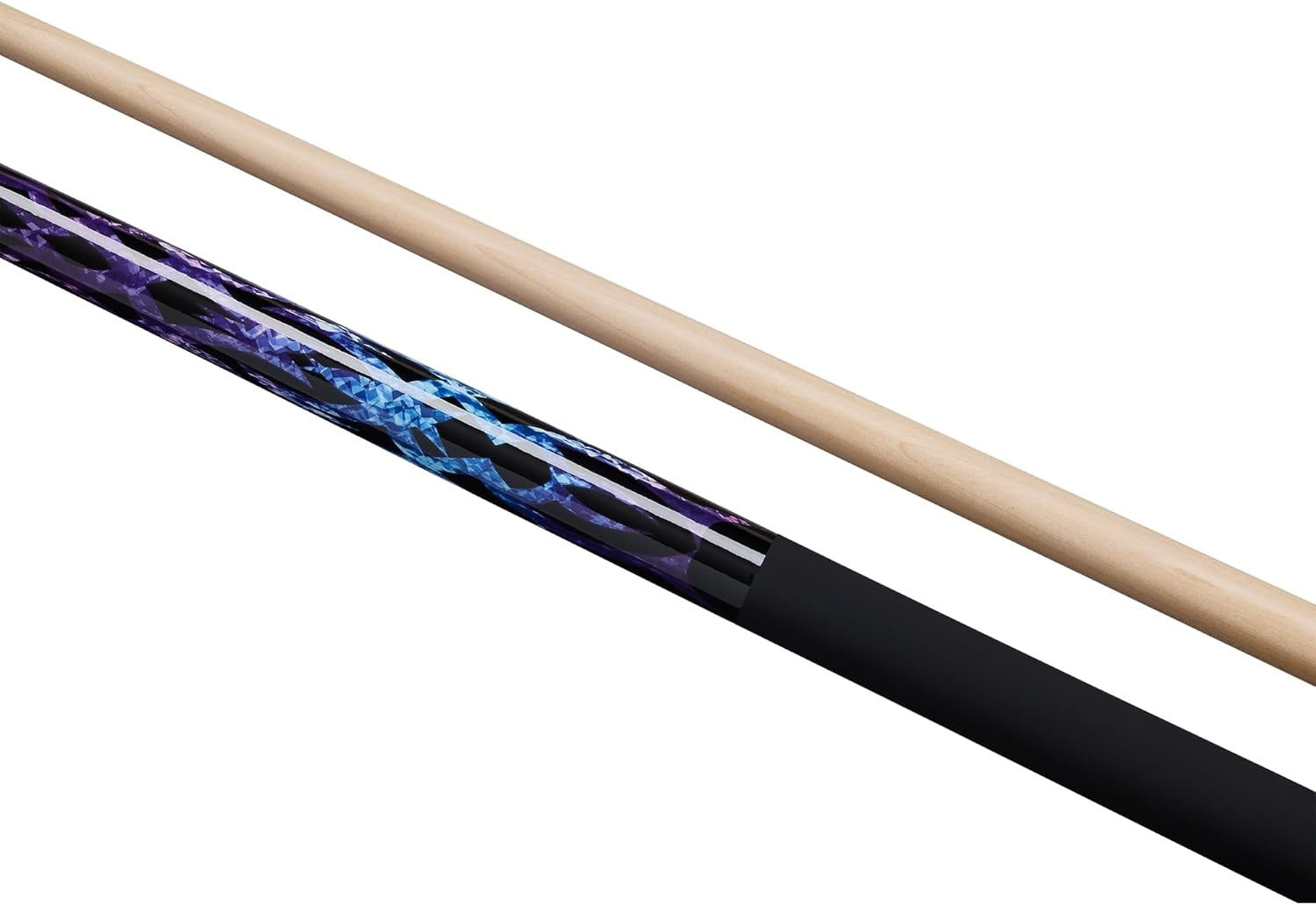 57" Maple Pool Cue 10mm Tip Ramin Butt 2-Piece Plastic Joint