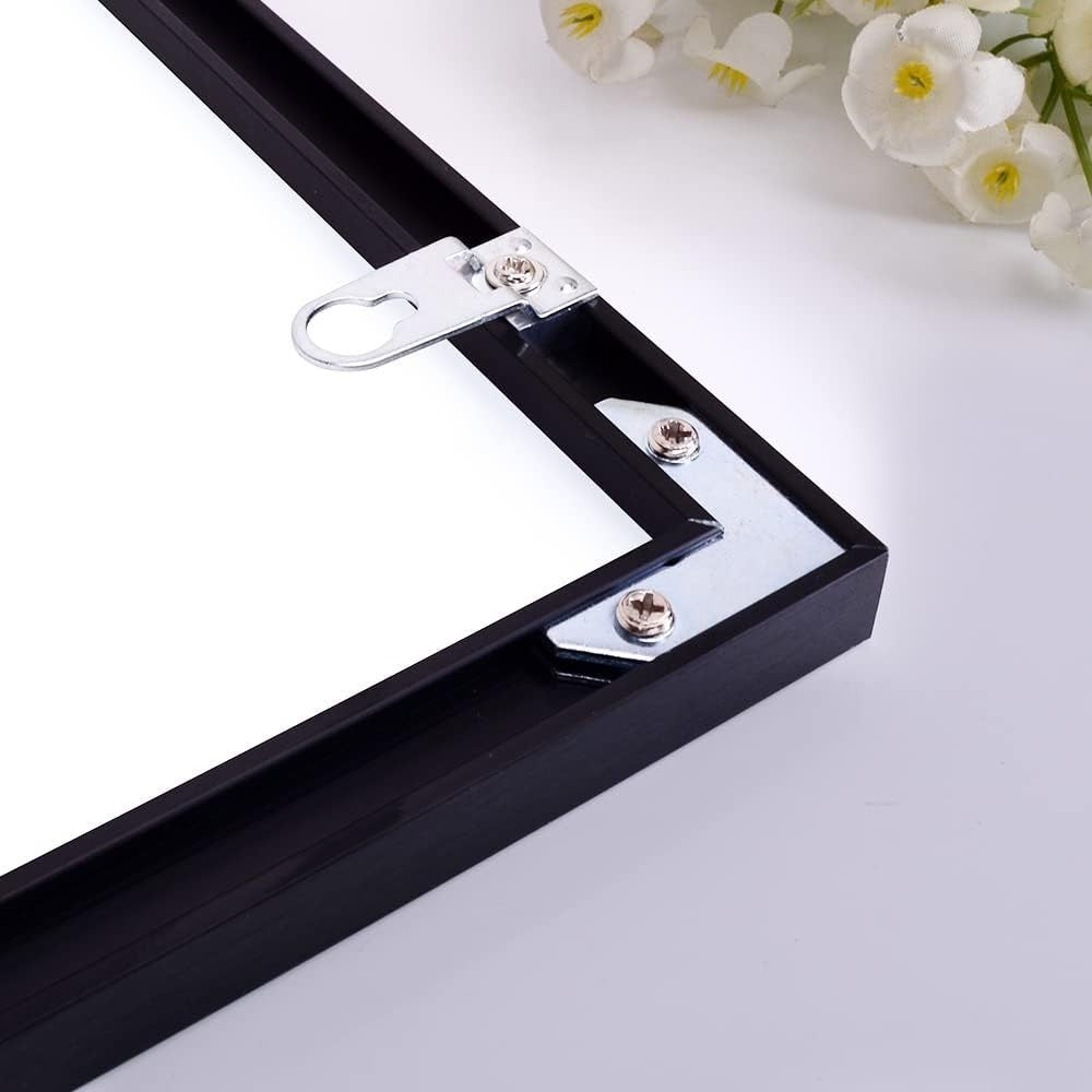 Large Wall Mirror 36x24” Black Frame Modern Bathroom Vanity Decor