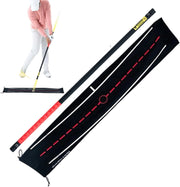 Golf Swing Trainer Mat Alignment Stick Practice Aid Set