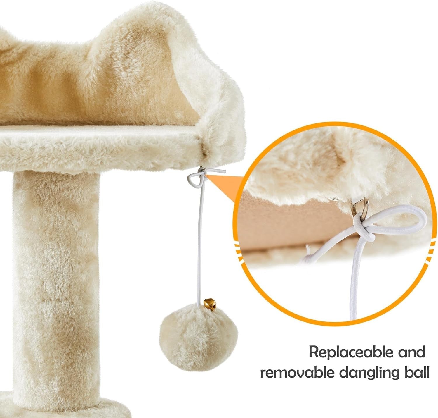 Large Cat Tree 144.5cm Multi Level Tower With Condos Scratching Ramp