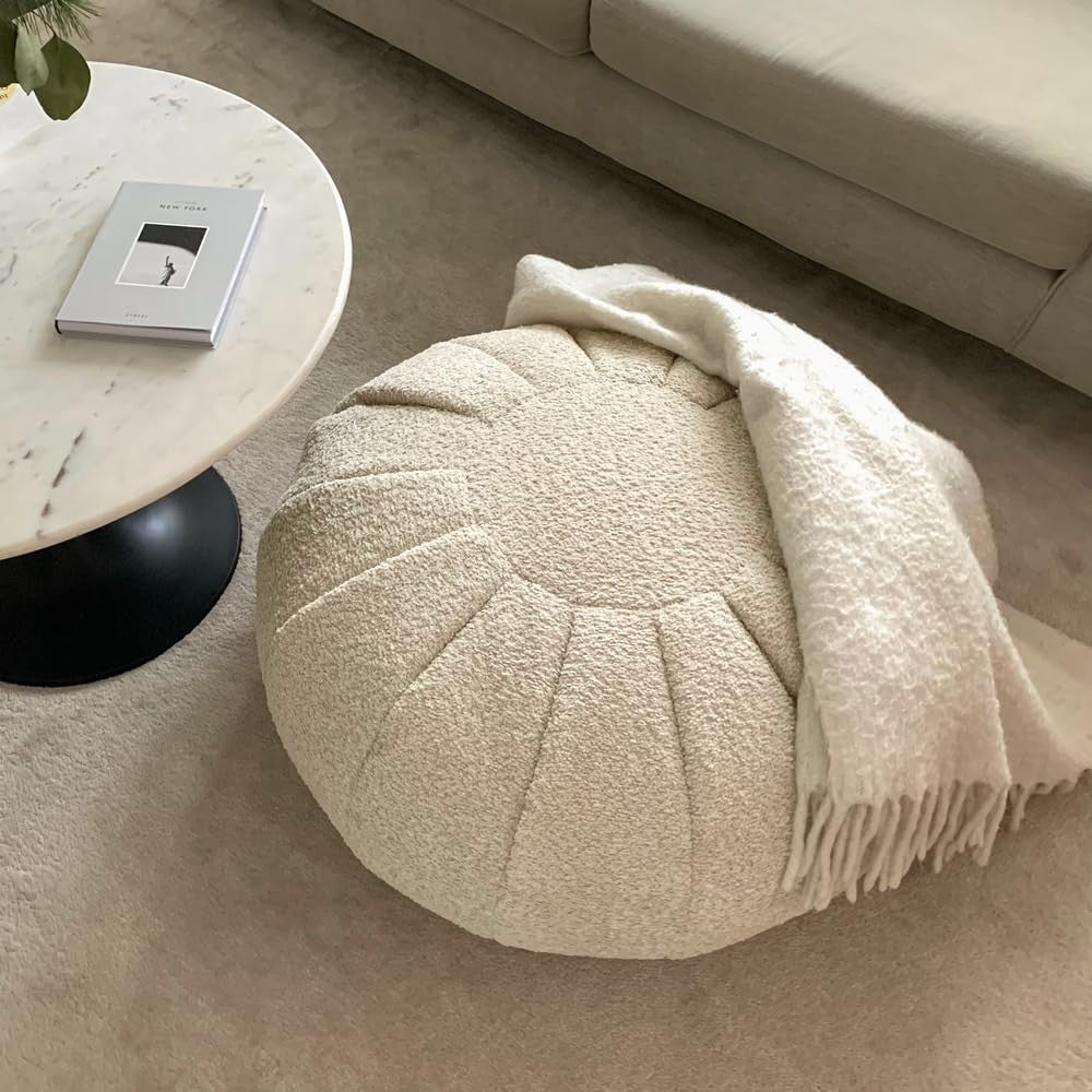 Luxury Bean Bag Chair with Pouffe | Soft Plush Lounger for Adults & Relaxation
