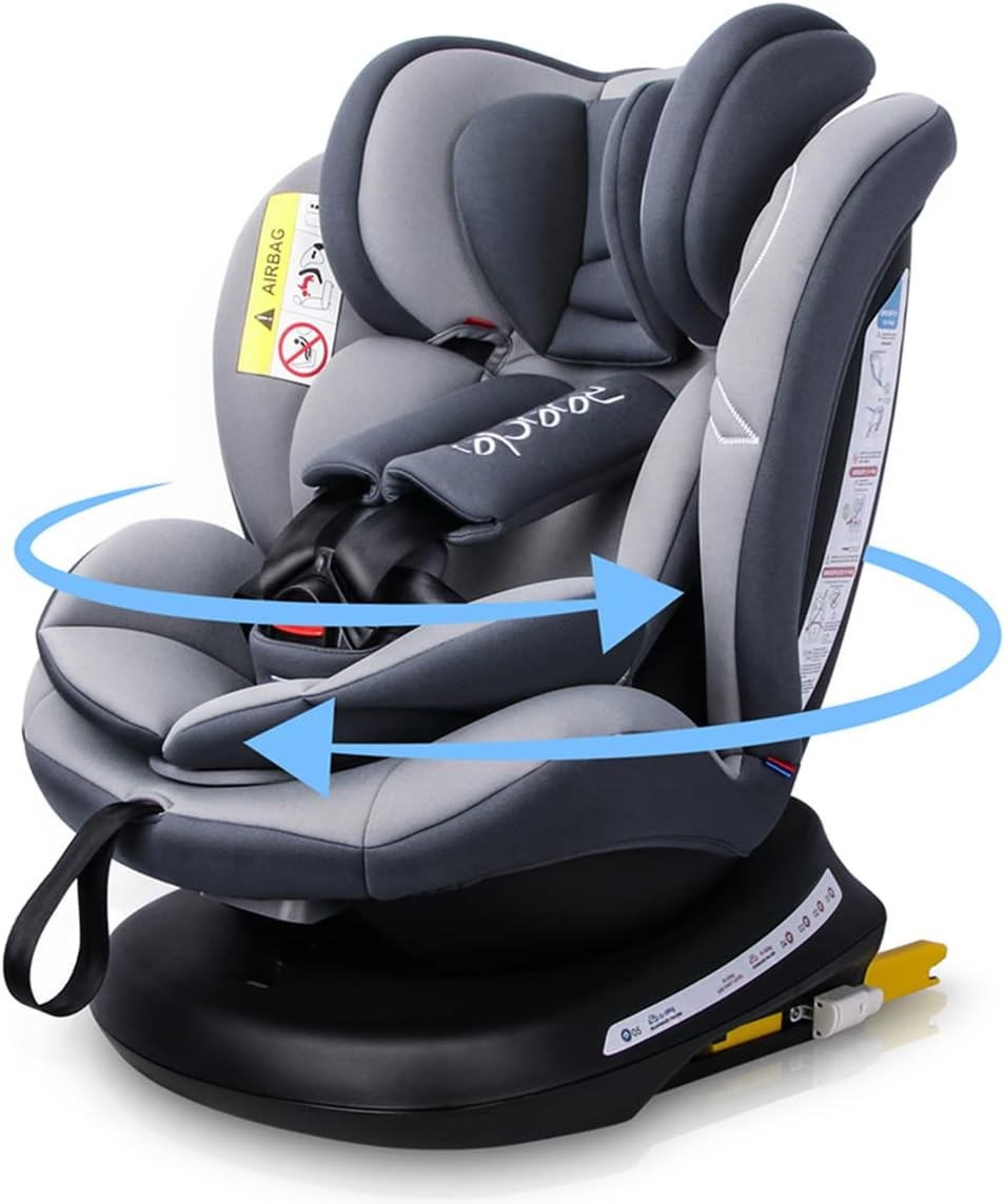 360° Swivel ISOFIX Child Car Seat Group 0+/1/2/3 0–36kg Stages