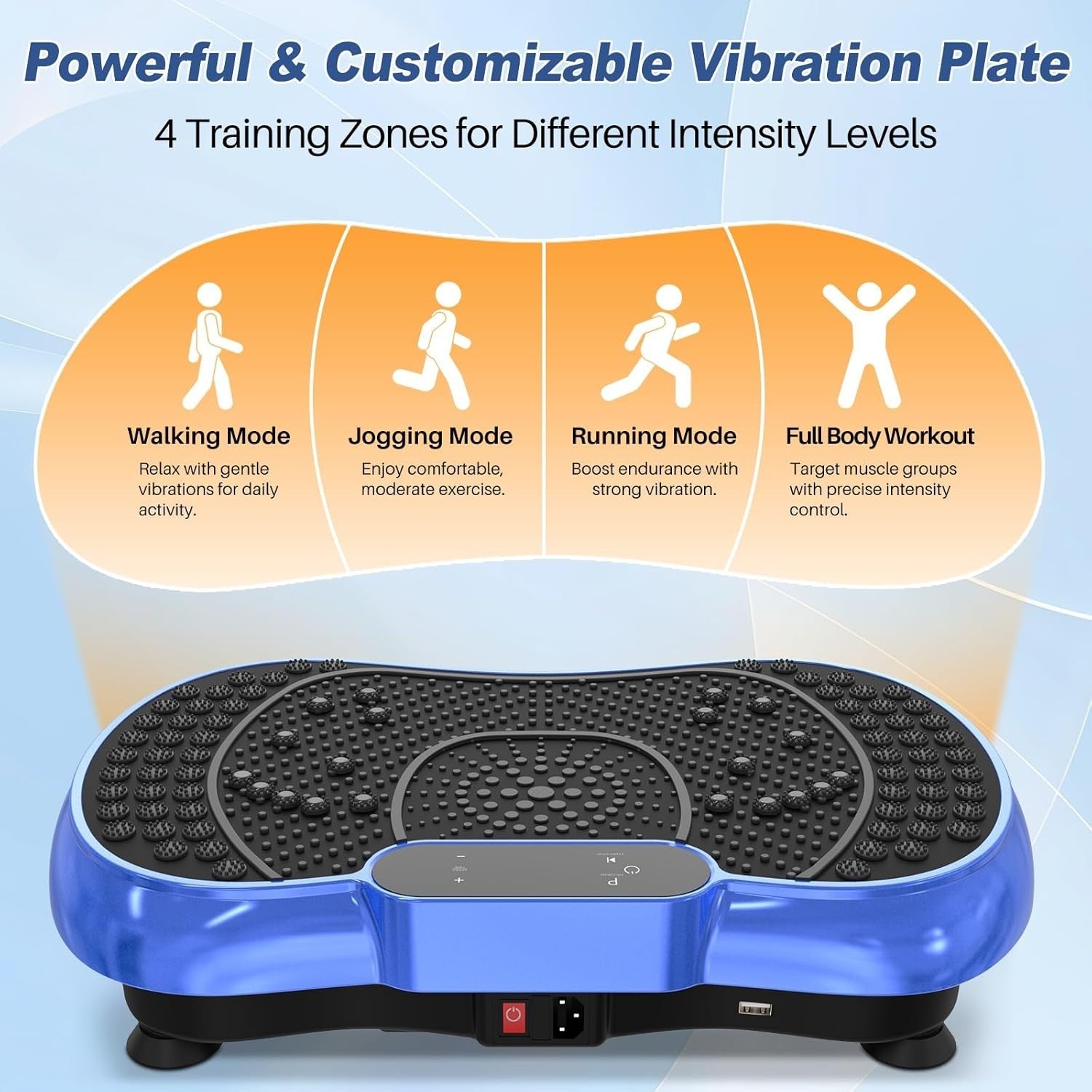 Vibration Plate Exercise Machine 99 Levels 7 Programs Lymphatic Drainage