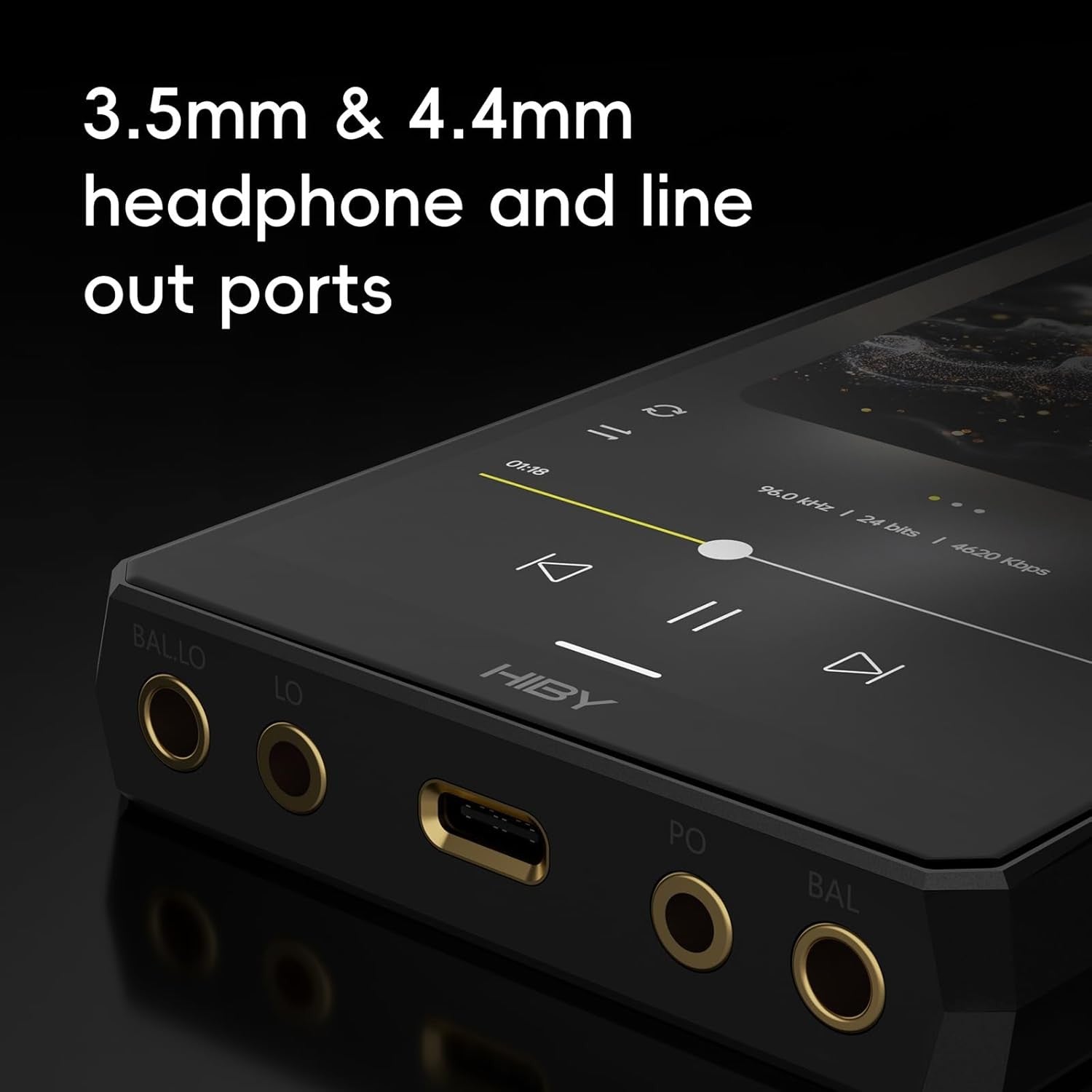 HiFi DAP MP3 Player Android 12 WiFi BT5.0 64GB 2TB