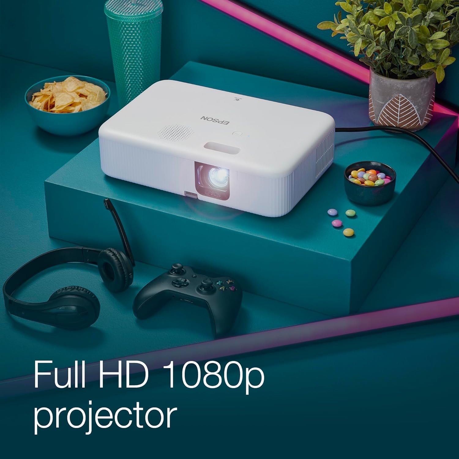 Full HD Home Cinema Projector 3000 Lumens 1080P Android HDMI
