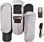 Under Desk Electric Stepper Elliptical Quiet Pedal Exerciser with Remote LCD