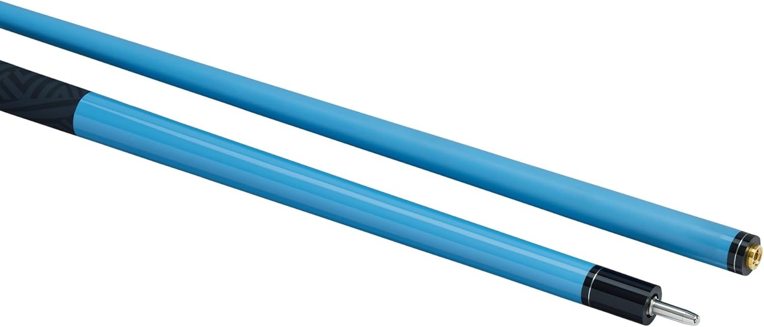 Carbon Composite Snooker Pool Cue 57in 10mm Tip 50/50 Joint Blue