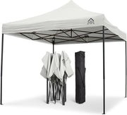 3x3M White Pop Up Gazebo Heavy Duty Waterproof Outdoor Tent With Accessories