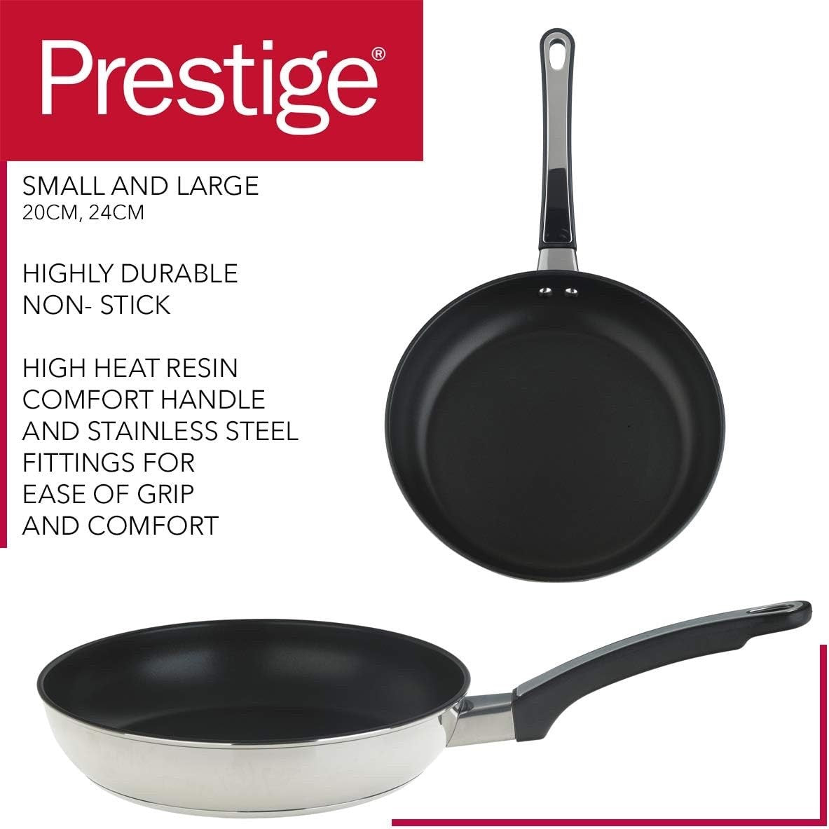 5Pcs Stainless Steel Cookware Set with Milkpan & Frying Pan Oven Induction Safe