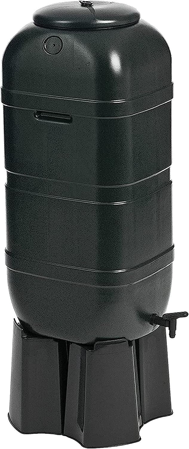 Slimline 100L Garden Water Butt Kit with Tap Stand & Rain Diverter
