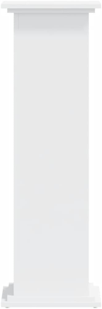White Tall Plant Stand 100cm Indoor Outdoor Wood Flower Pot Display Holder