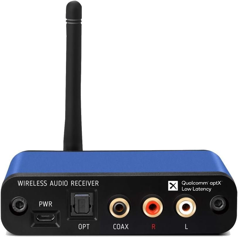 Bluetooth 5.1 HiFi Audio Receiver Blue 32bit DAC RCA Optical Output