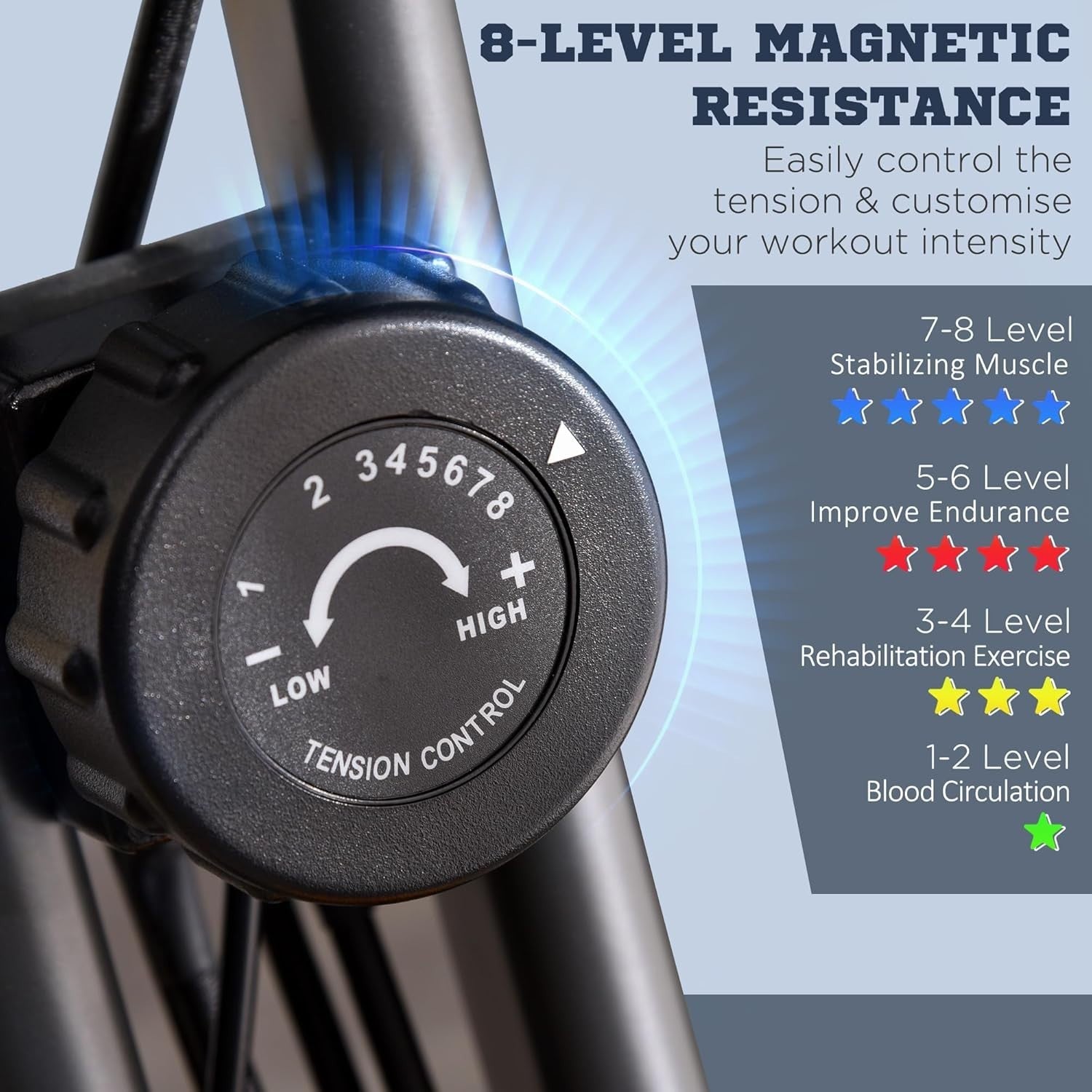 Green 3-in-1 Folding Exercise Bike Magnetic Resistance LCD Pulse & Bands