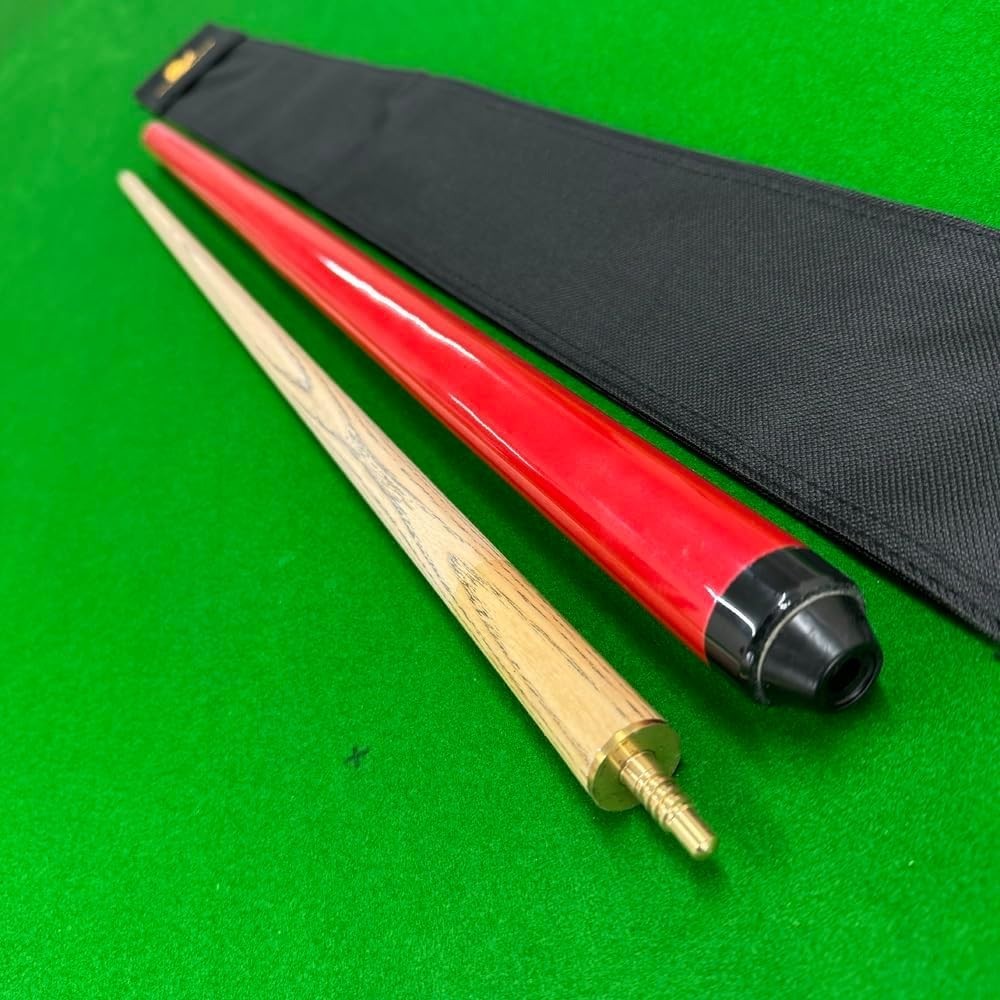 Short Snooker Pool Cue for Juniors 48” 9.5mm Tip 2 Piece Set
