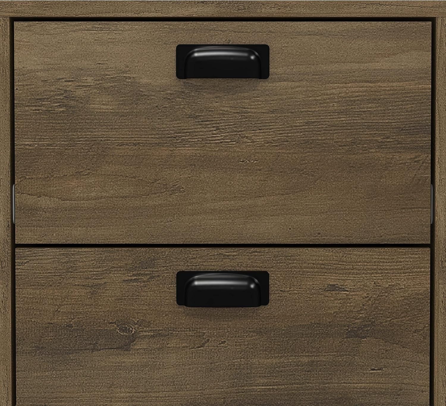 2 Drawer Bedside Table Knotty Oak Storage Unit Nightstand Cabinet