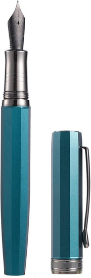 Luxury Fountain Pen Fine Soft Nib Titanium Metal Executive Gift Case