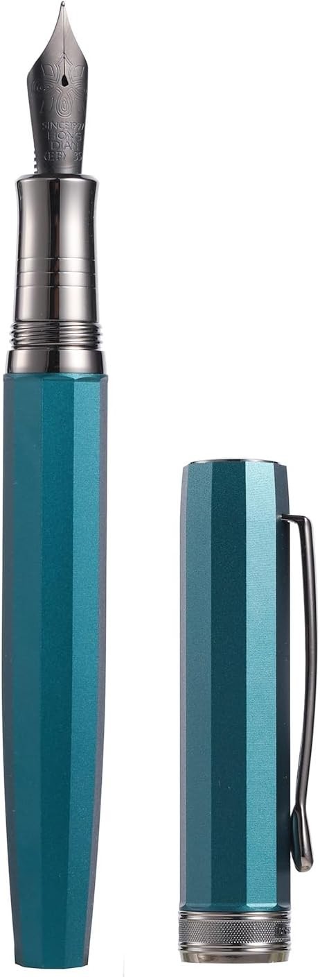 Luxury Fountain Pen Fine Soft Nib Titanium Metal Executive Gift Case