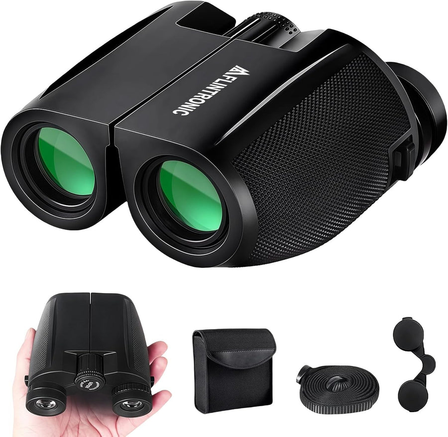 12x25 Compact Binoculars HD Lightweight Waterproof for Travel Hiking Sports