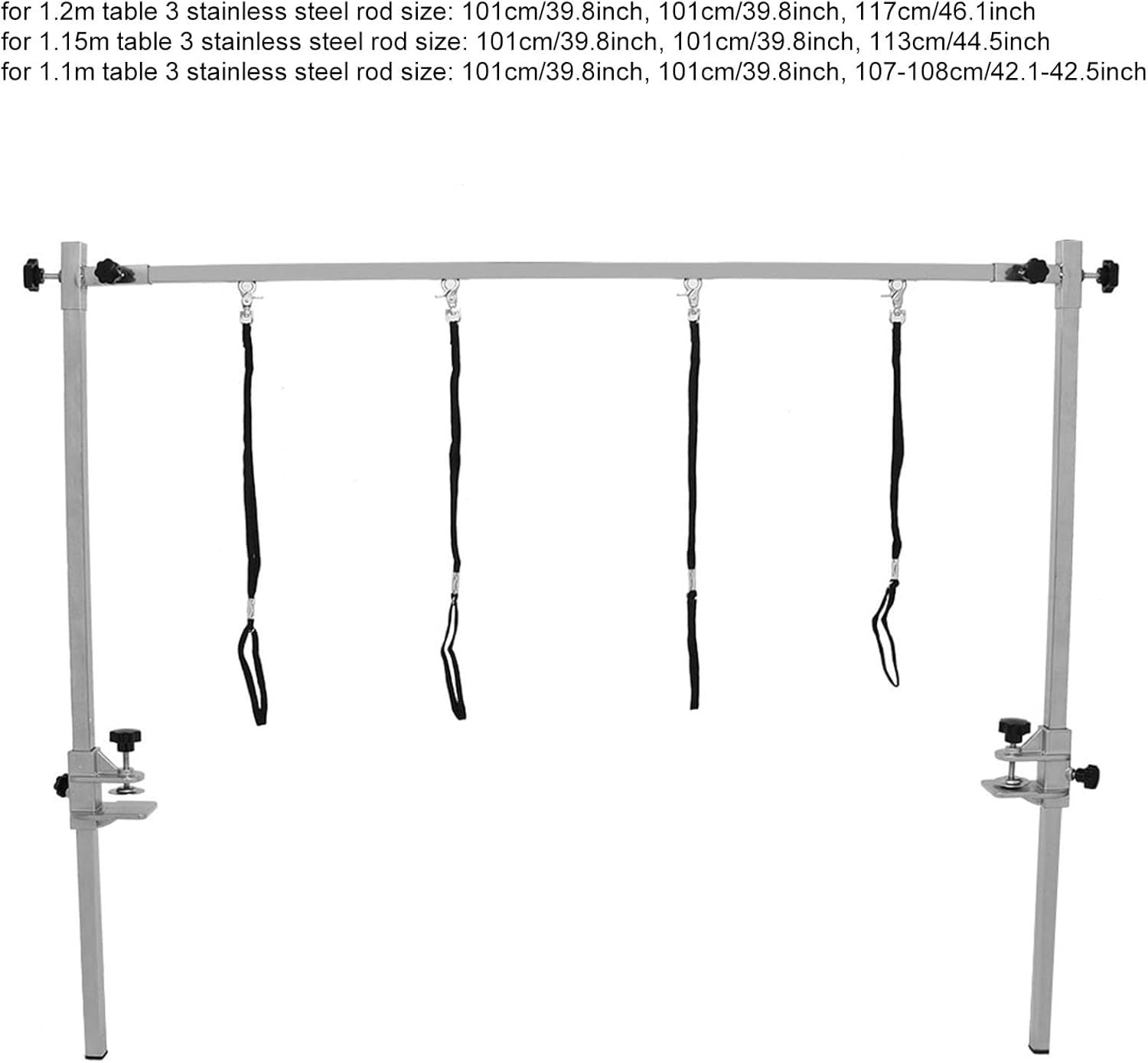Dog Grooming Hammock Adjustable Table Clamp Stainless Steel Noose Helper