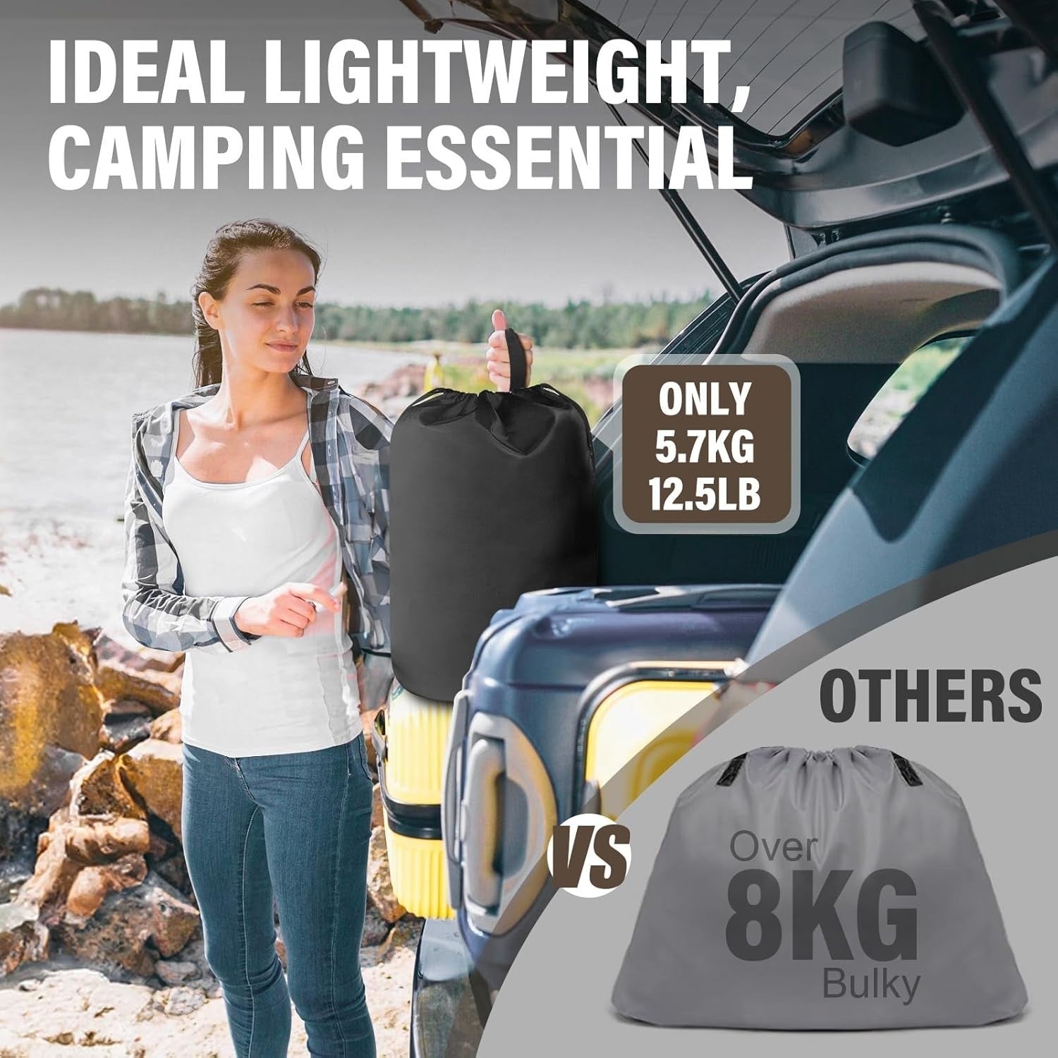 Single Air Mattress Built-In Pump Quick Inflate 191x99x40cm