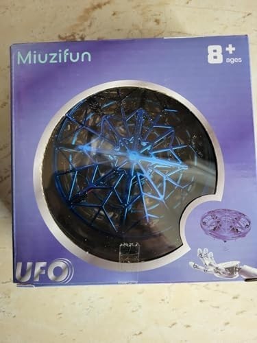 UFO Drone Flying Toy for Kids 360° Motion Sensor LED Hand Operated Gift 6-14