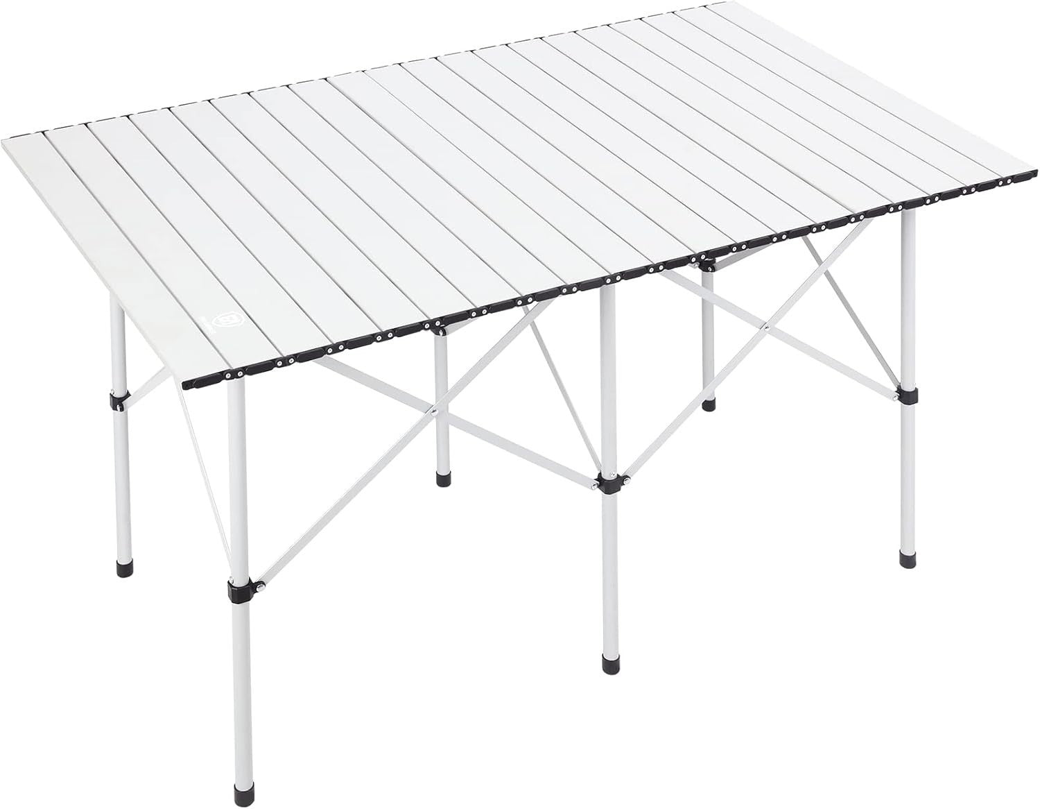 Heavy Duty Folding Camping Table Aluminium Roll Top Portable Outdoor Picnic