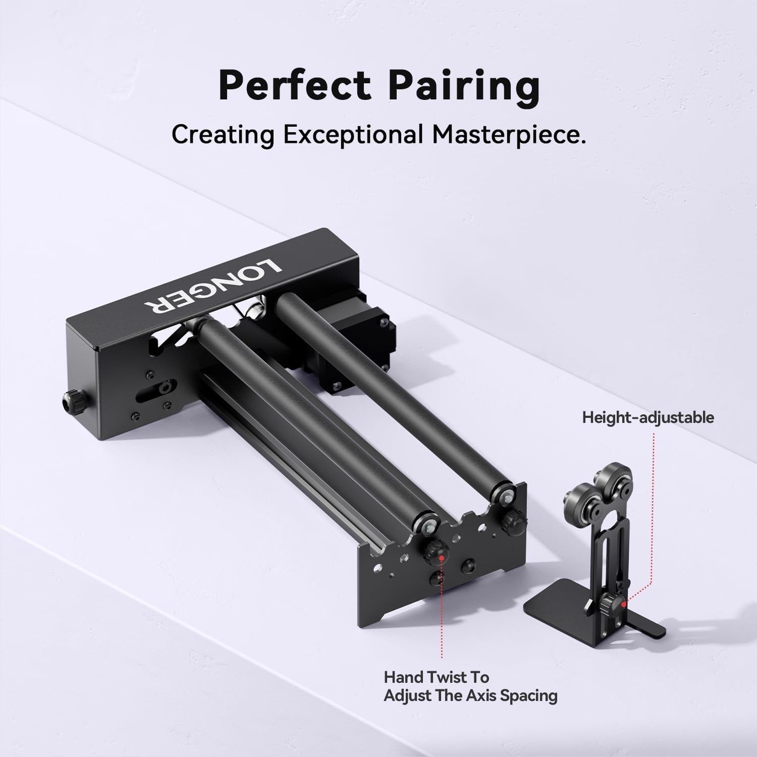 Laser Engraver Rotary Roller Kit 360° Cylinder Cup Tumbler Engraving Tool