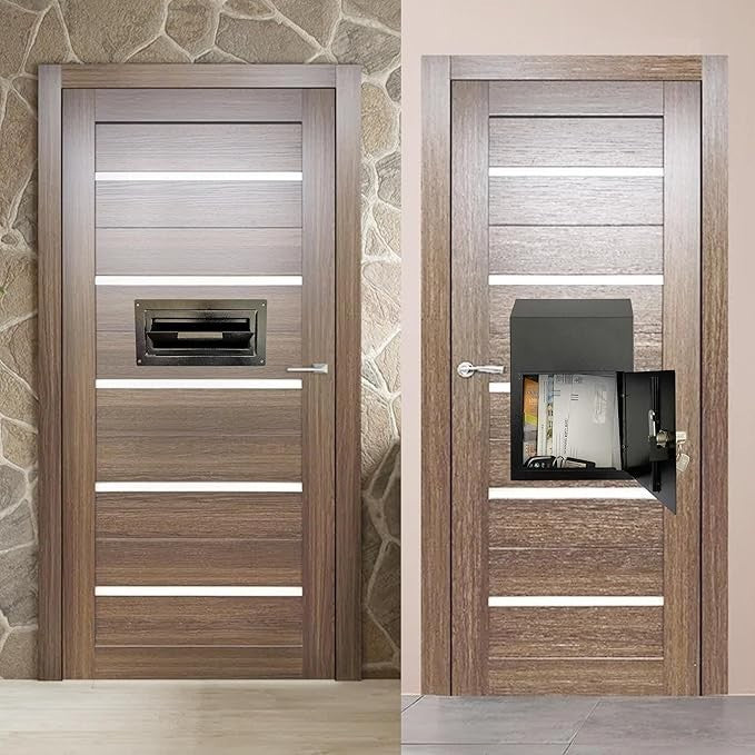Locking Steel Mail Drop Box Anti-Fishing Secure Rear Access for Rent Keys Cash