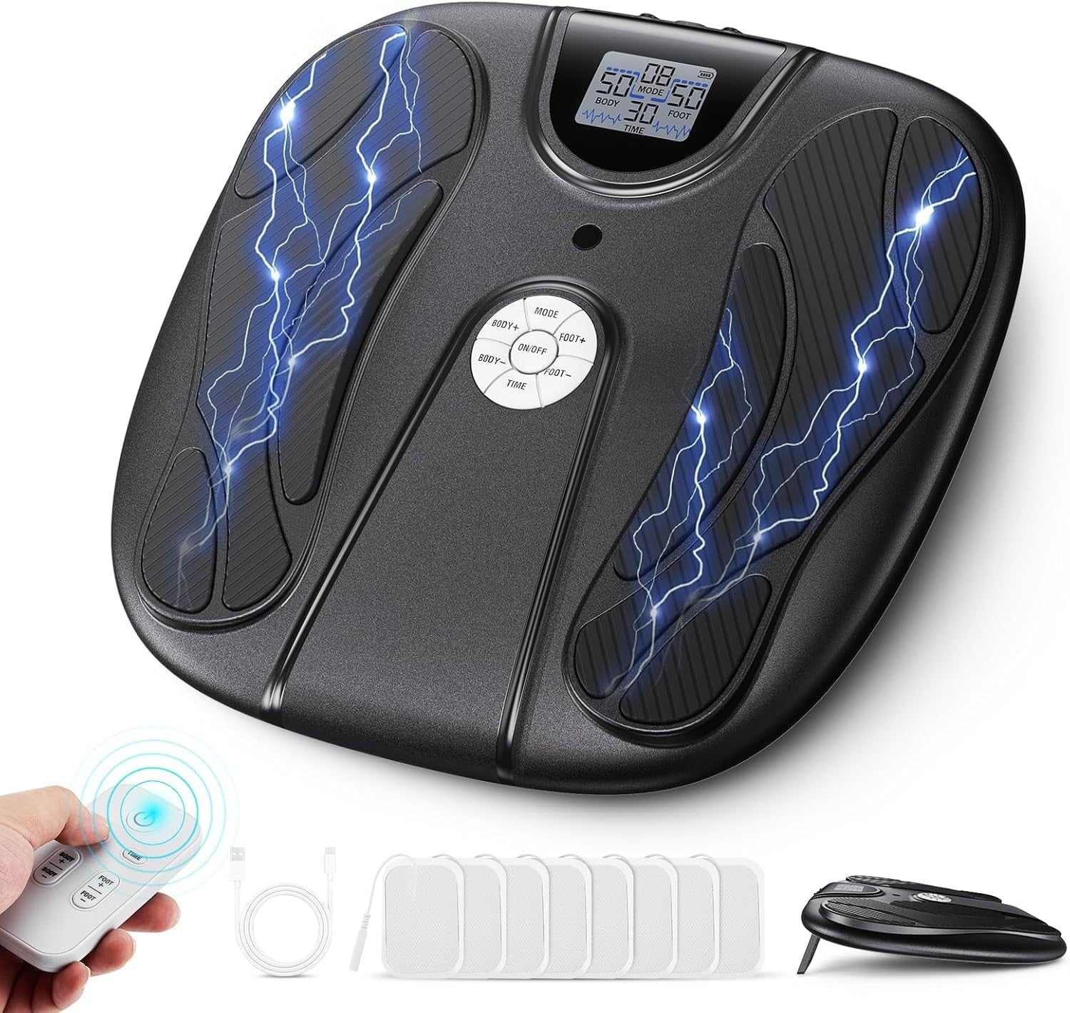 EMS TENS Foot Circulation Machine Pain Relief Stimulator 99 Levels