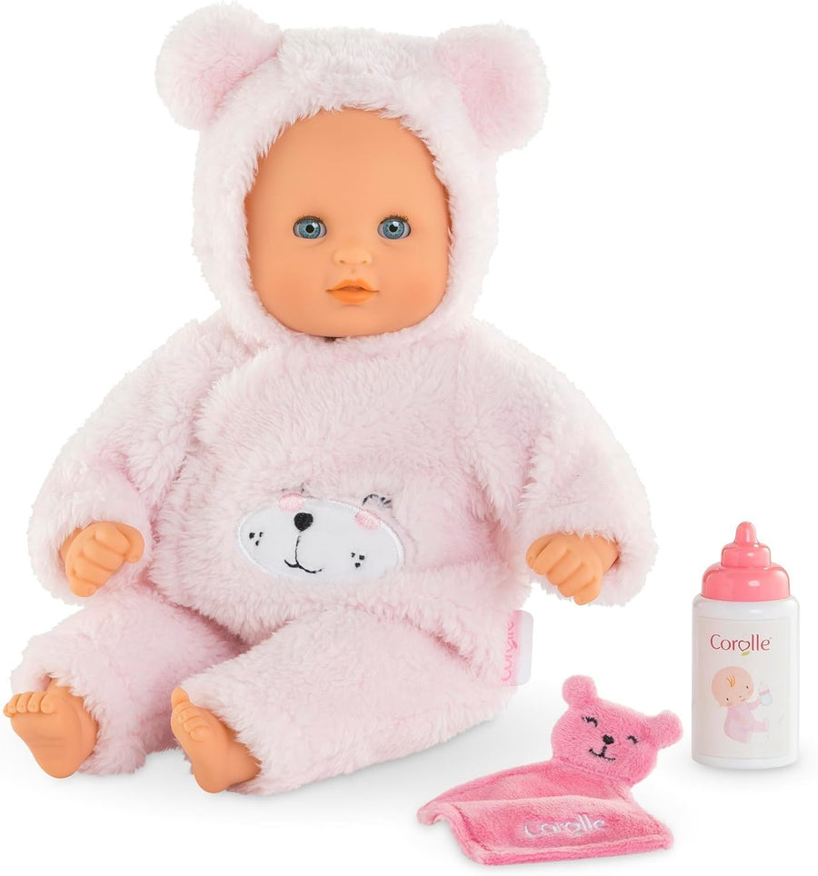 12-Inch Soft Baby Doll Teddy Bear Outfit Sleepy Eyes Cuddle Toy