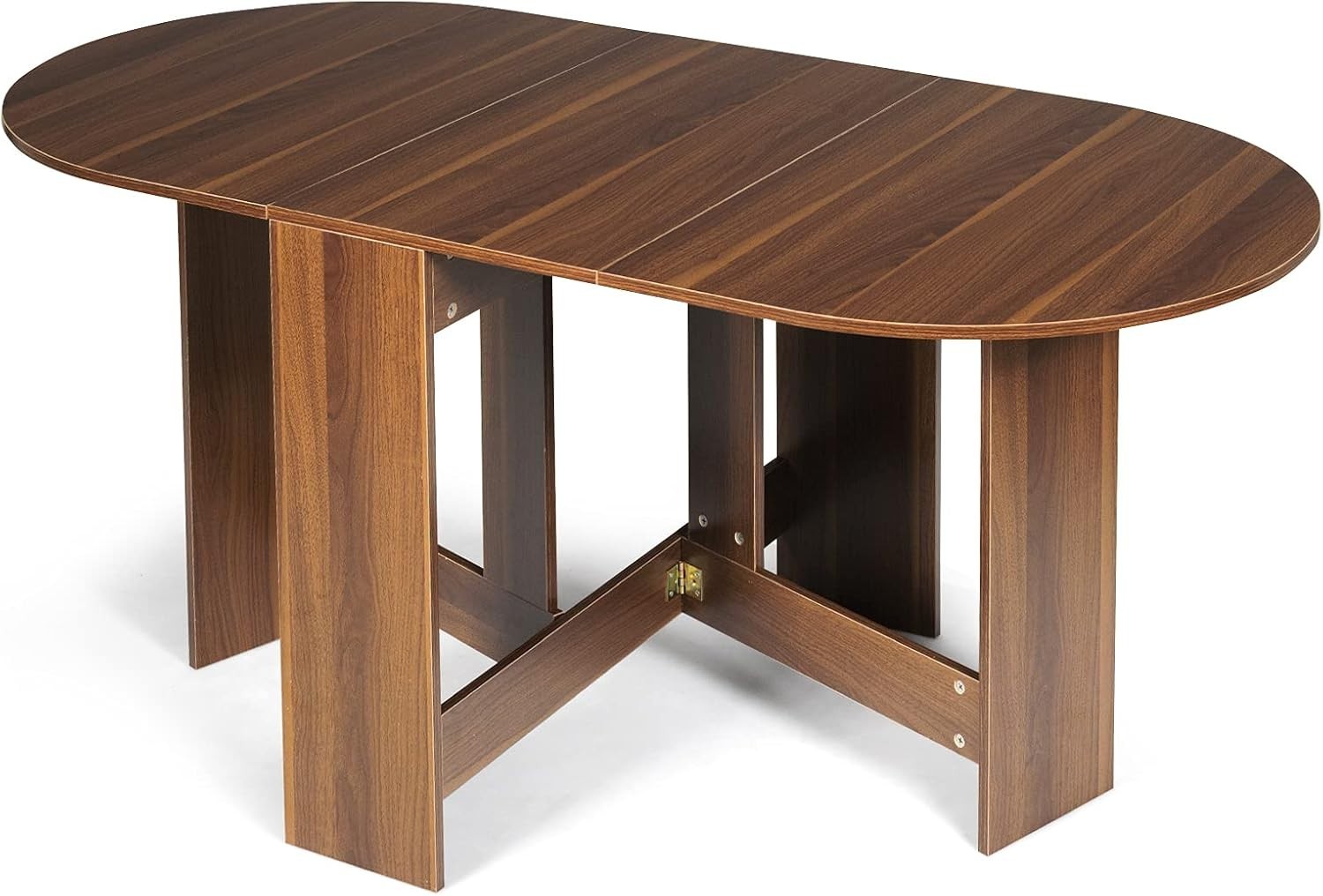 Expandable Folding Drop Leaf Dining Table Wooden Desk Small Space