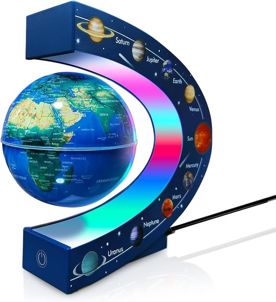 Magnetic Levitating Globe Planet LED Floating Desk Nine-Planet Lamp