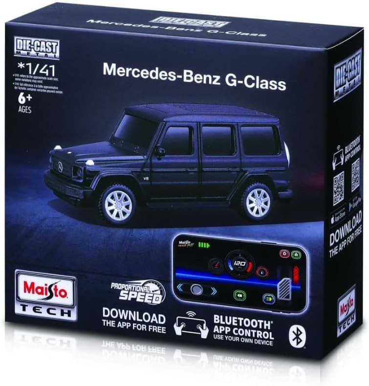 R/C G-Class 1:41 Scale – Die-Cast Bluetooth Remote Control Car