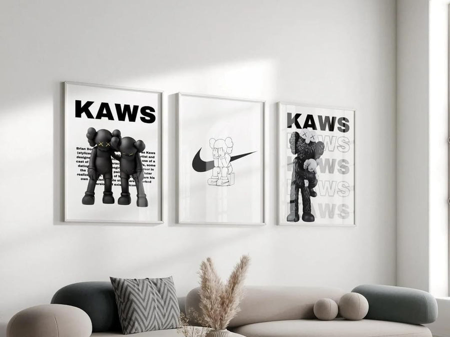 Hypebeast Modern Wall Art Set 3 Black White Posters A3 29.7x42cm
