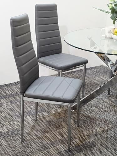 100cm Round Glass Dining Table Set 4 Seater Modern Kitchen & Dining Room