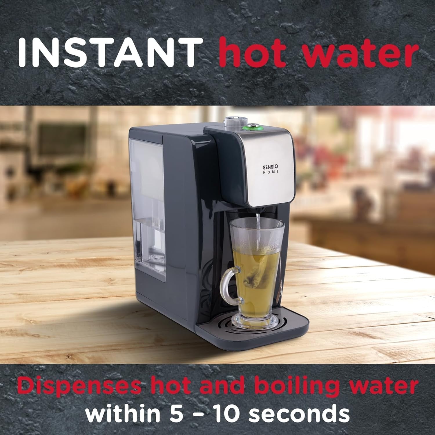 Instant Hot & Ambient Water Dispenser 2.2L | 5 Sec Boil Filtered