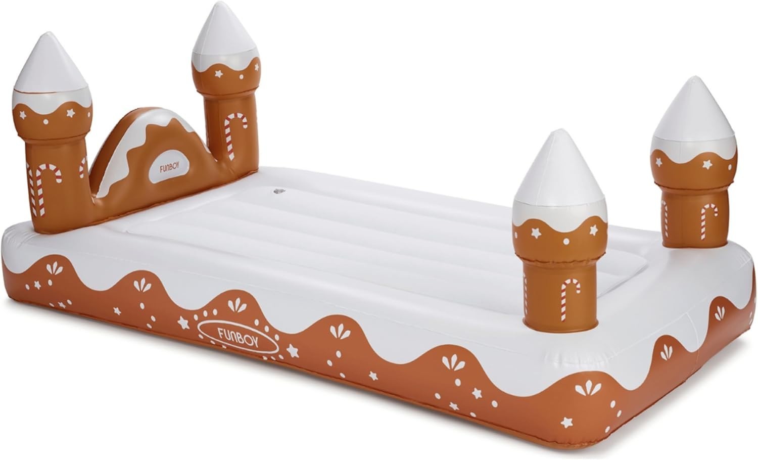 Kids Inflatable Gingerbread House Bed & Air Mattress Twin Sleepover Travel